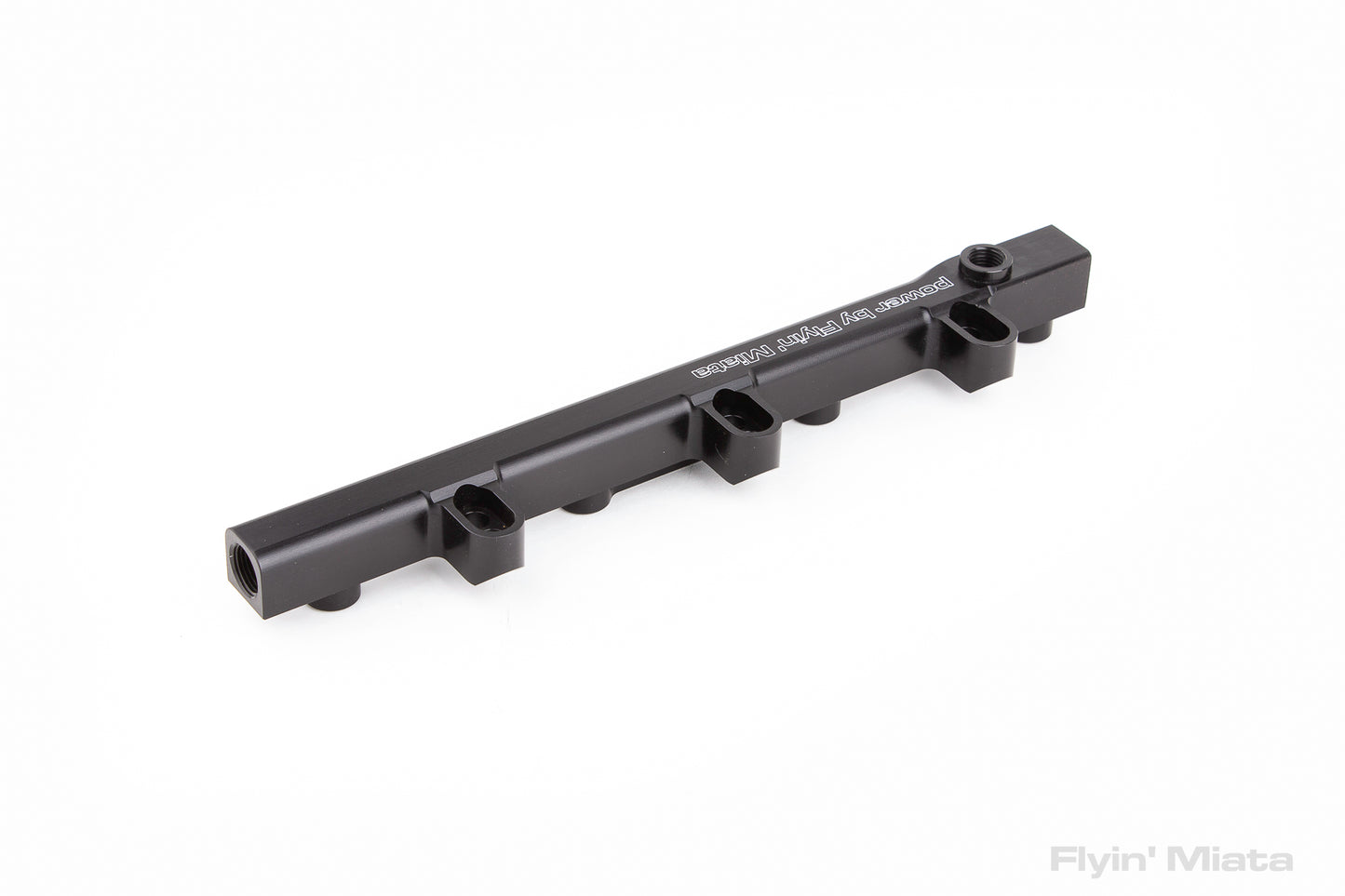 Flyin' Miata dual feed fuel rail with stainless steel feed lines for NA8 chassis