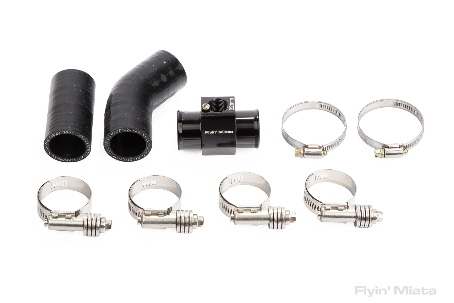 Upper radiator hose with temperature sensor port for NC