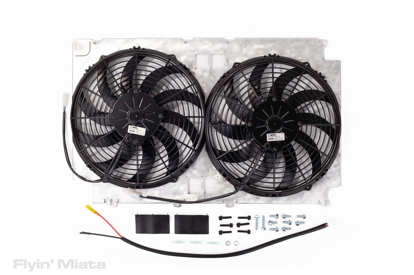 Stage 1 Flyin Miata airflow kit for crossflow radiator (1994-97)