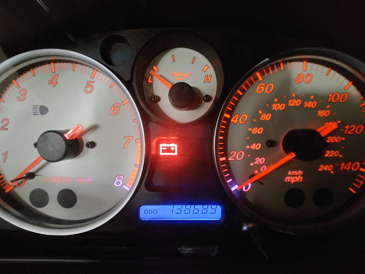 LED odometer illumination bulb, 1999-2005