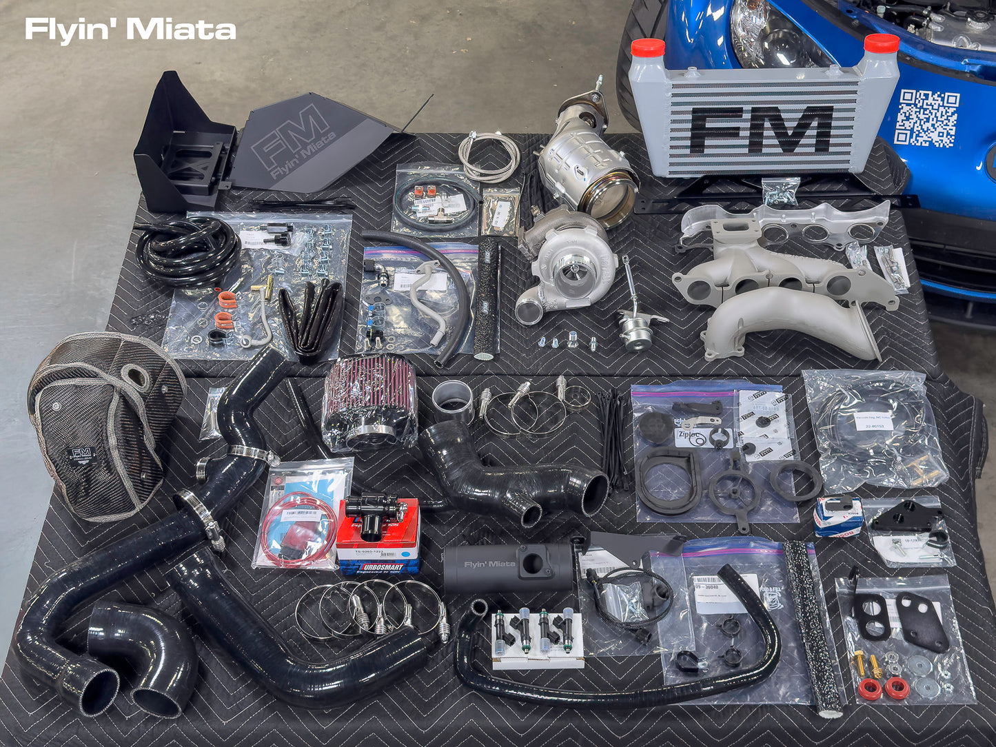 Flyin' Miata Stage 1 turbo system for 2006-15 Miatas