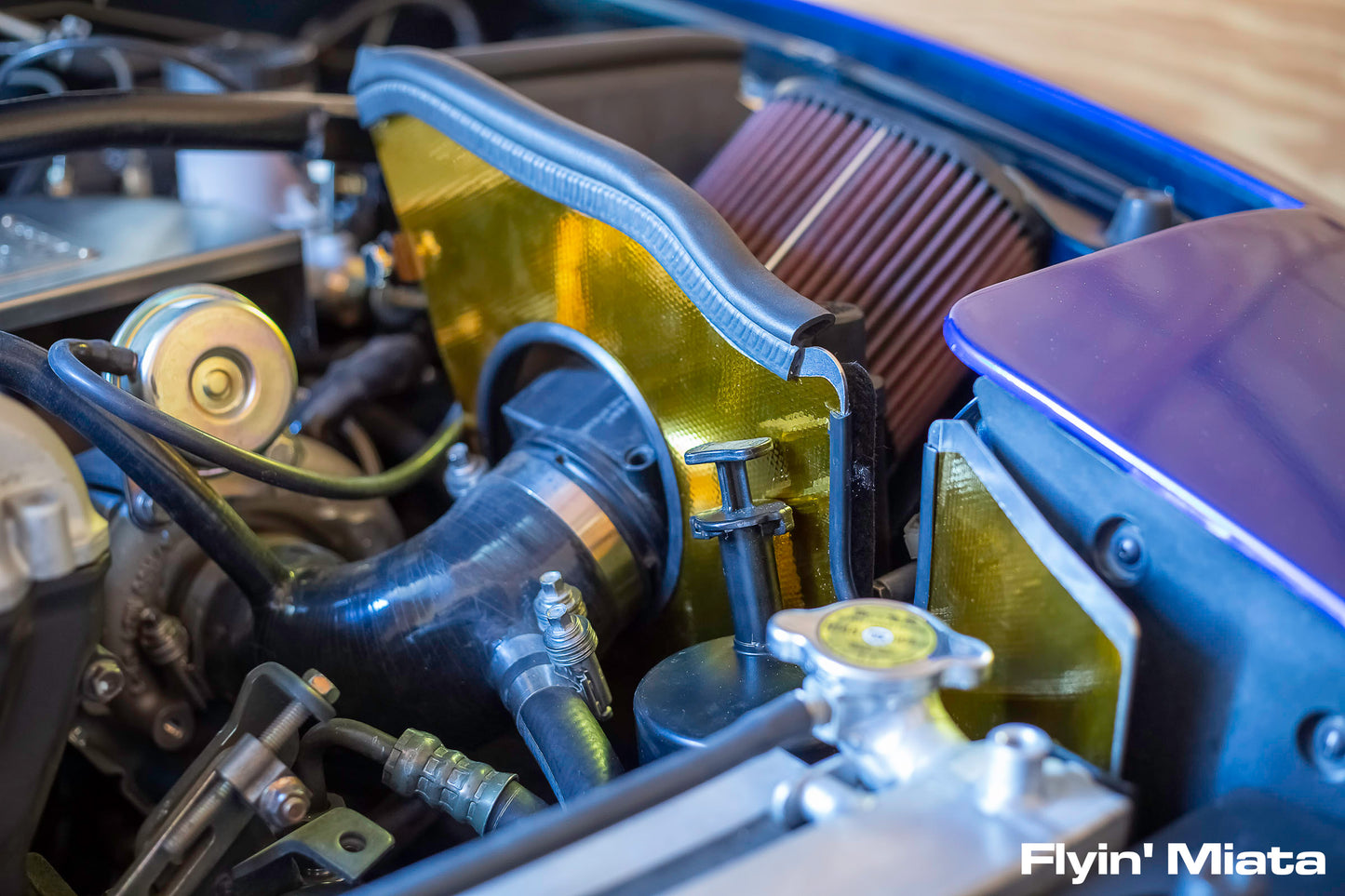 Gold foil wrap for NA turbo air box