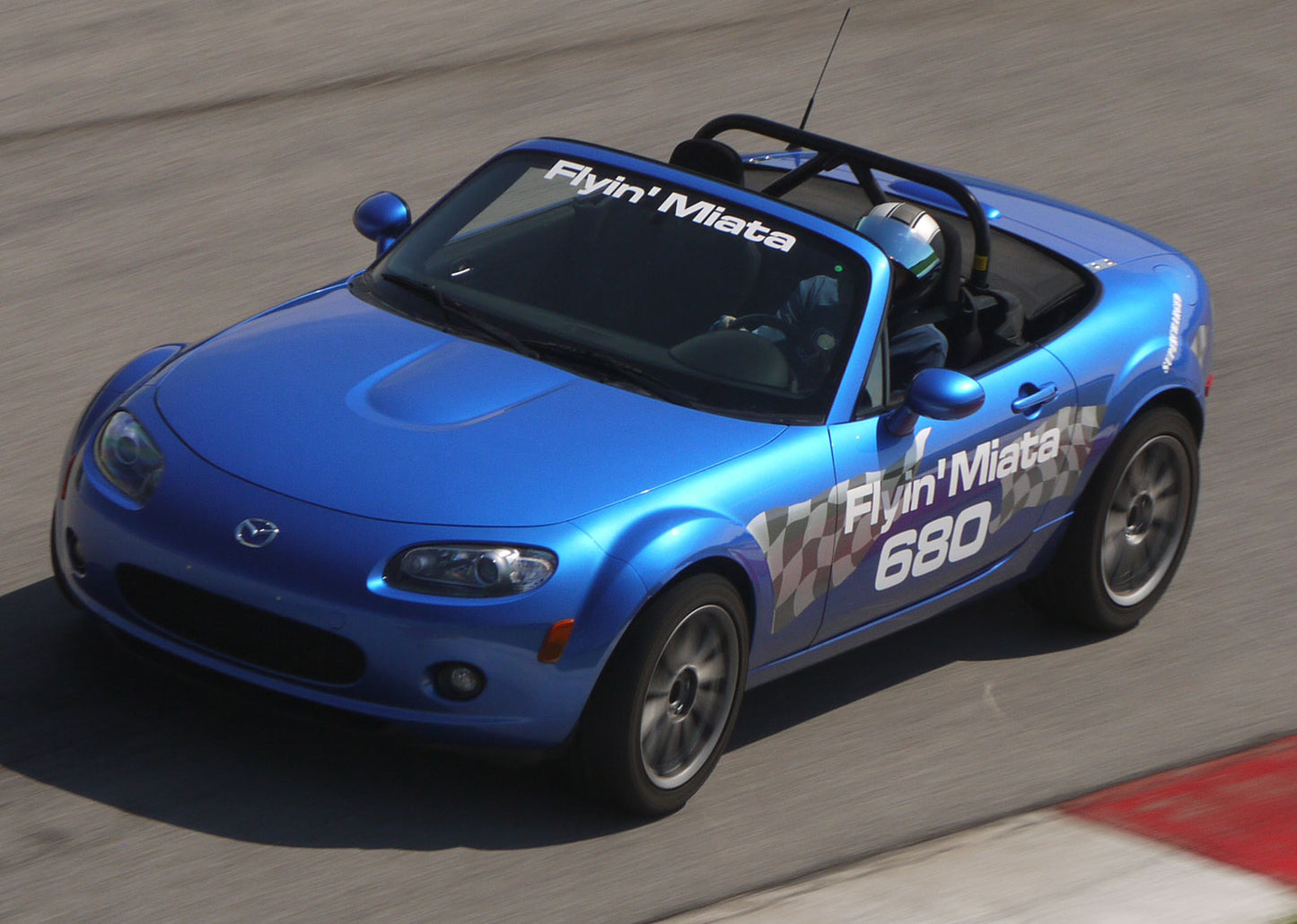 Flyin' Miata windshield banner