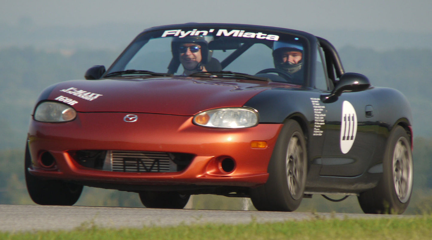 Flyin' Miata windshield banner