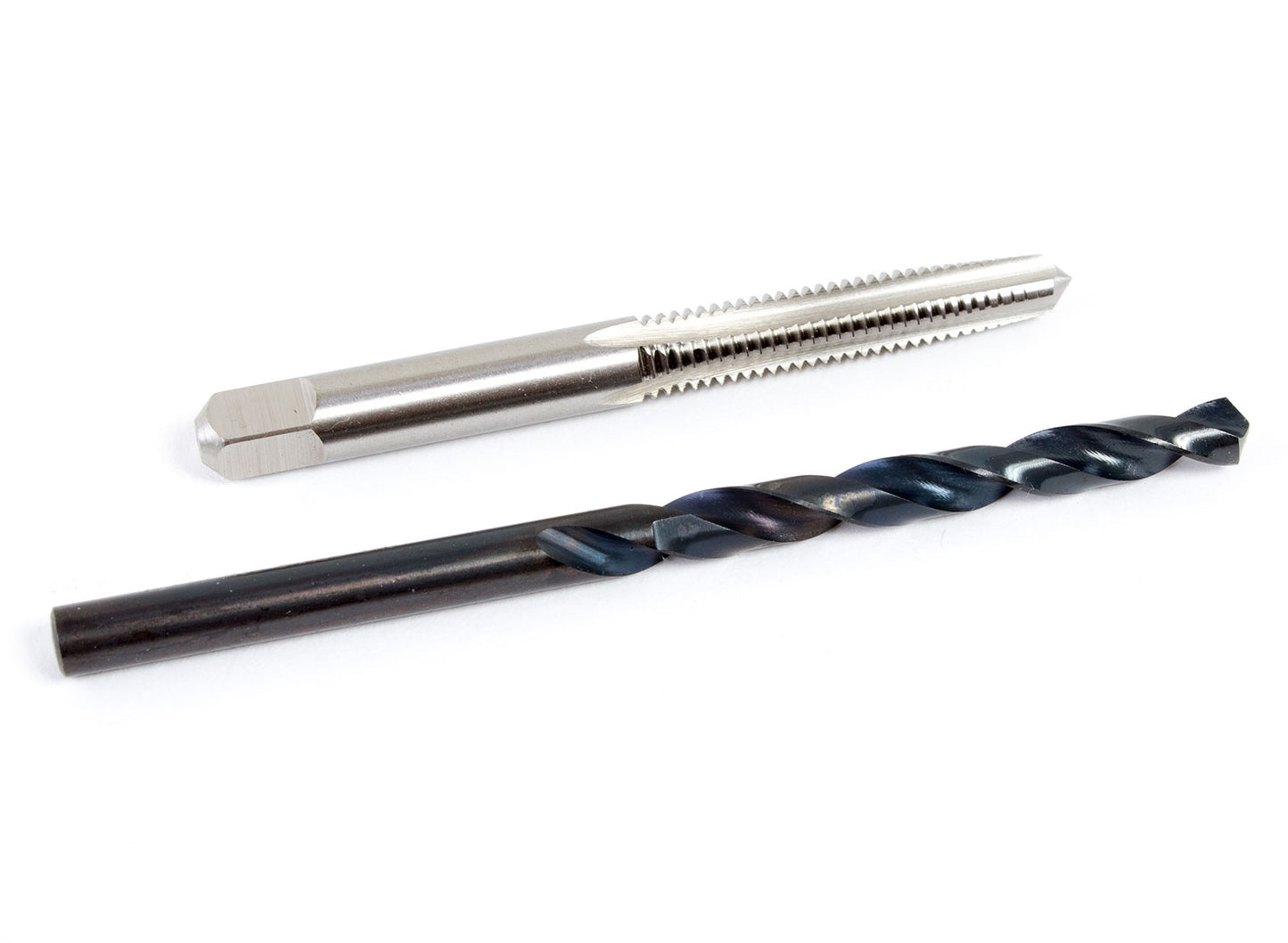 Drill and tap for installing hood lifts