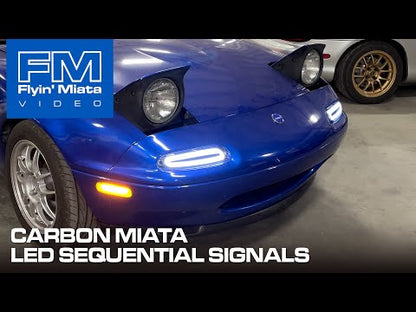 Carbon Miata NA front sequential turn signal pair