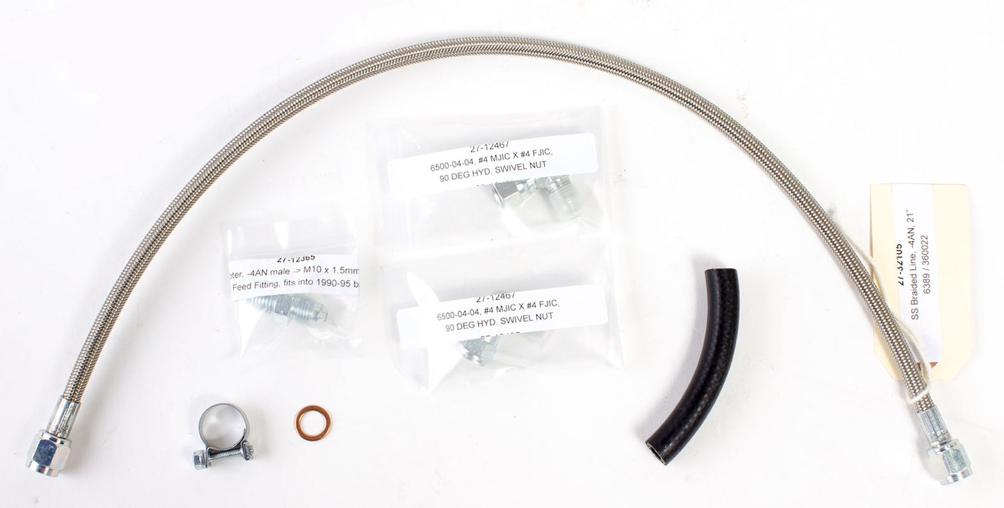 Turbo oil supply kit for 1990-95 and MSM blocks (bag 4A)