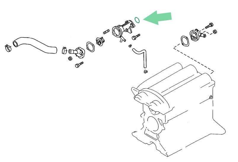 Thermostat housing o-ring