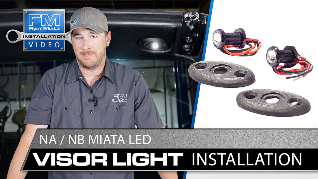 LED Visor Light Installation: Step by step guide for NA / NB Miatas