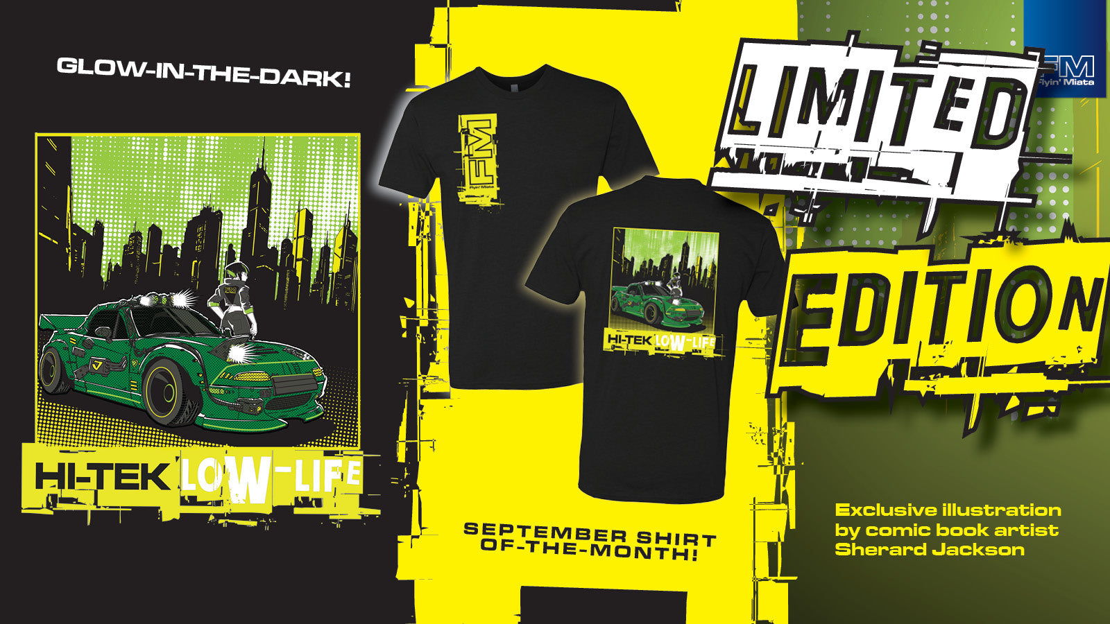 NEW! Exclusive September Shirt-of-the-Month! It GLOWS! – Flyin' Miata