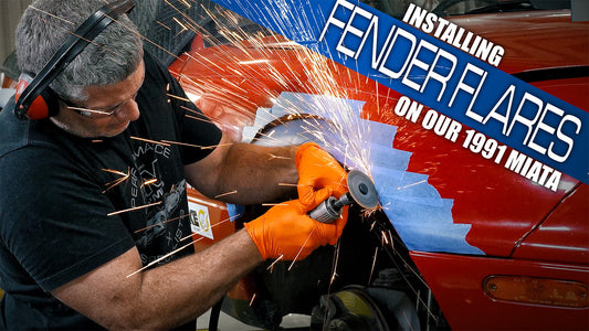 Installing Fender Flares to our '91 Miata!