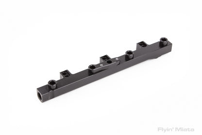 Flyin' Miata dual feed fuel rail with stainless steel feed lines for NB chassis