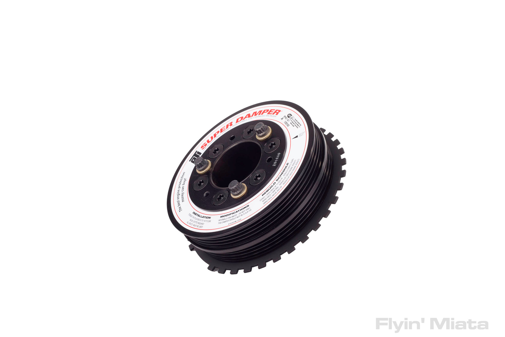 Keep your bearings and oil pump happy with this Super Damper. Includes our 362 trigger wheel