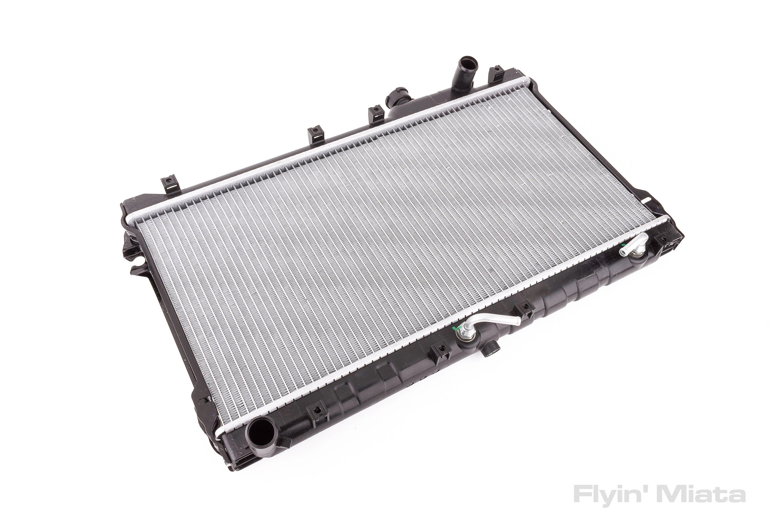 Stock replacement radiator with extra capacity. – Flyin' Miata