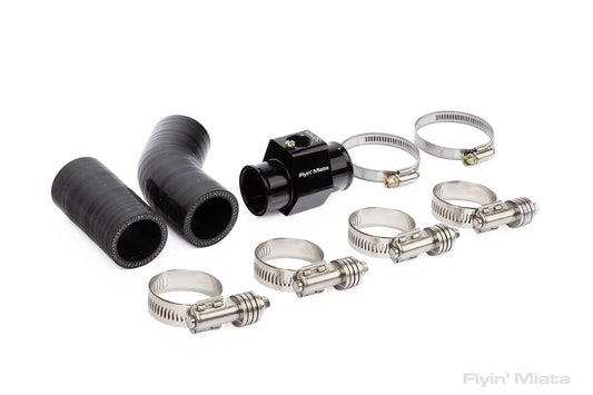 Upper radiator hose with temperature sensor port for NC
