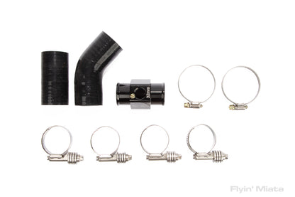 Upper radiator hose with temperature sensor port for NC