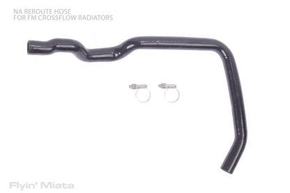 Custom formed reroute hose for NA
