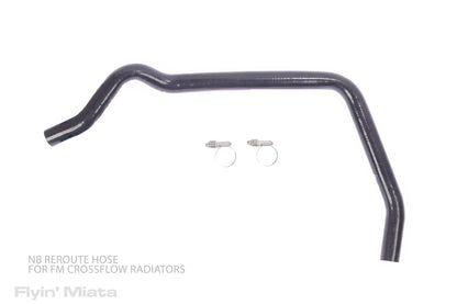 Custom formed reroute hose for NB