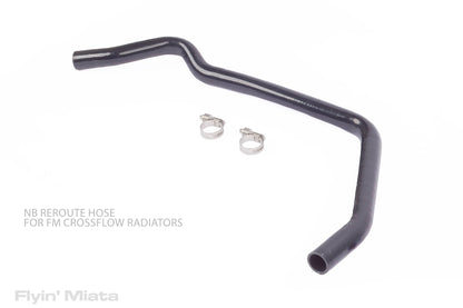 Custom formed reroute hose for NB