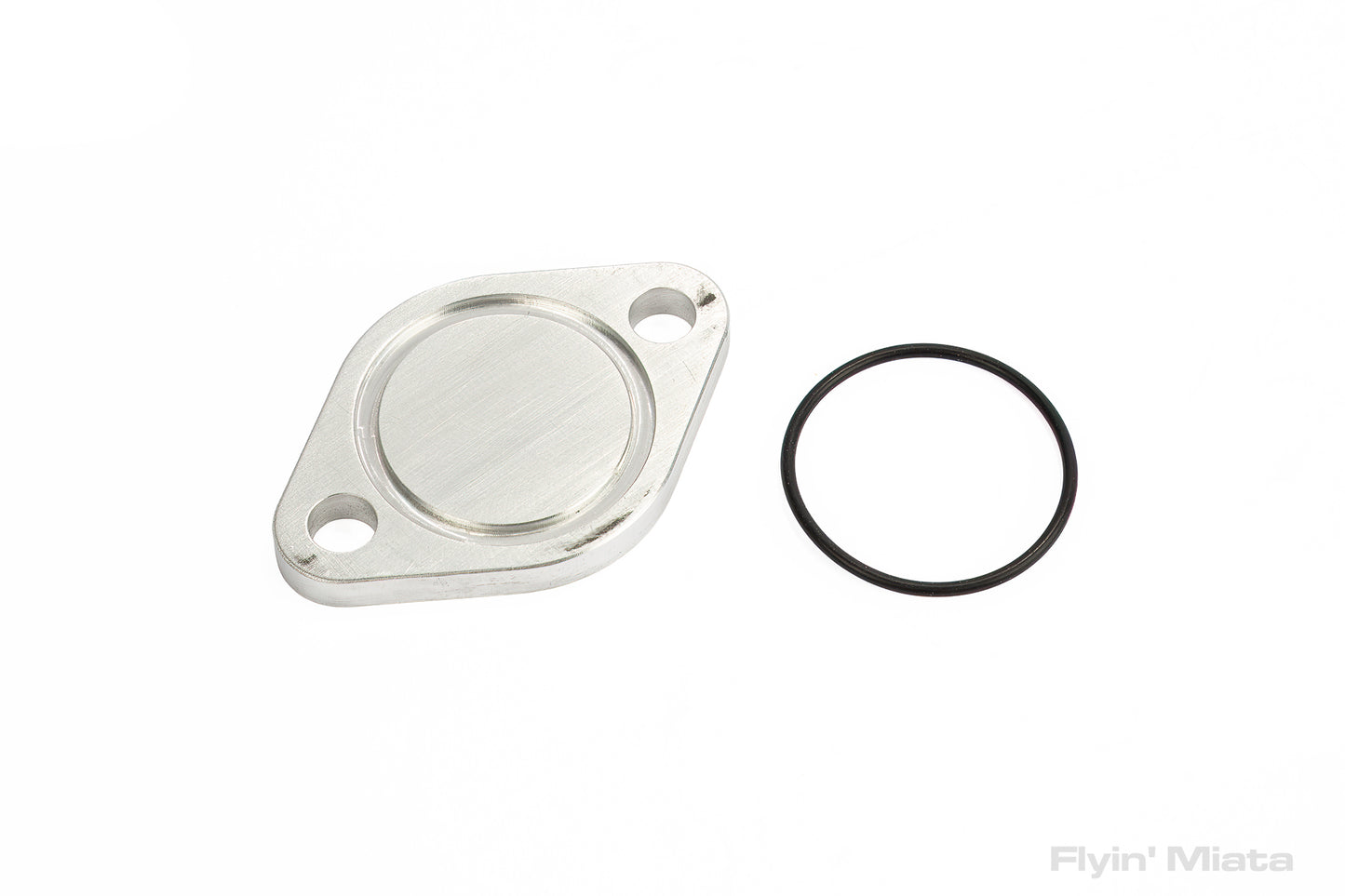 Thermostat neck removal coolant block-off plate for head