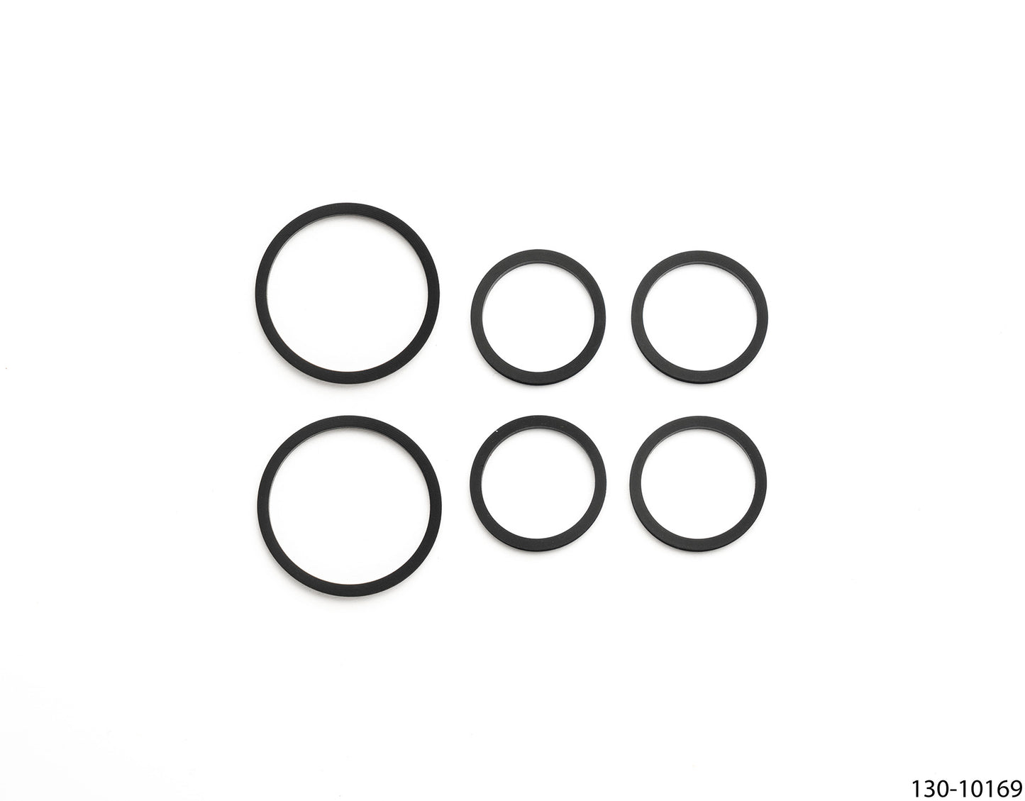 Wilwood caliper piston seal square ring kit, 6-piston front (1.38"/1.00"/1.00")