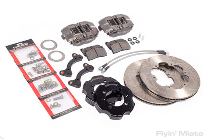 Front-only FM big brake Kit for NA/NB with gray 4-piston Dynapro calipers