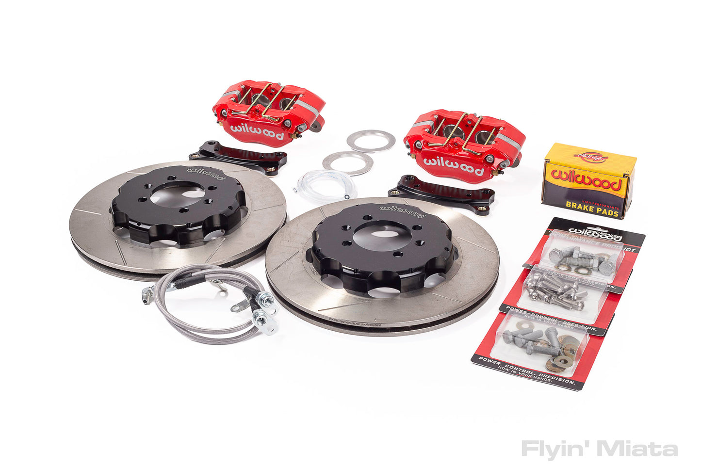 Front-only FM big brake Kit for NA/NB with red 4-piston Dynapro calipers