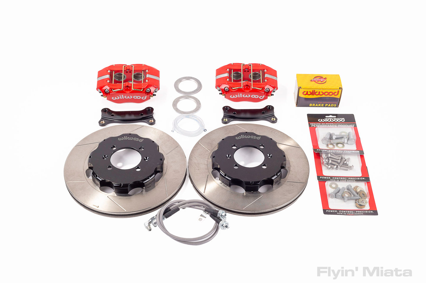 Front-only FM big brake Kit for NA/NB with red 4-piston Dynapro calipers