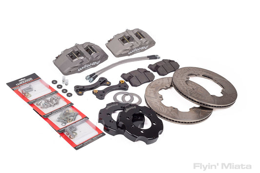Front-only FM big brake Kit for NA/NB with gray 6-piston Dynapro calipers