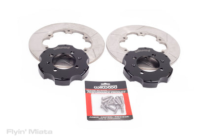 Wilwood two-piece slotted rear rotor set for FM big brakes and 2001-05 Sport