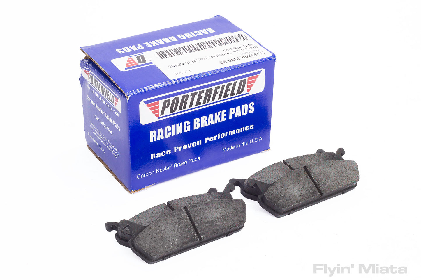 Porterfield R4S performance street brake pads, front, 1990-93 size