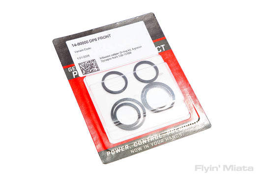 Wilwood caliper piston seal square ring kit, 6-piston front (1.38"/1.00"/1.00")