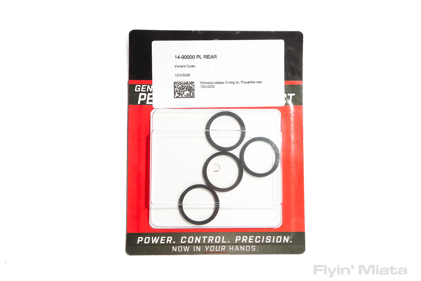 Wilwood caliper piston seal square ring kit, 4-piston rear (1.00")