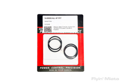 Wilwood caliper piston seal square ring kit, 4-piston front (1.38")