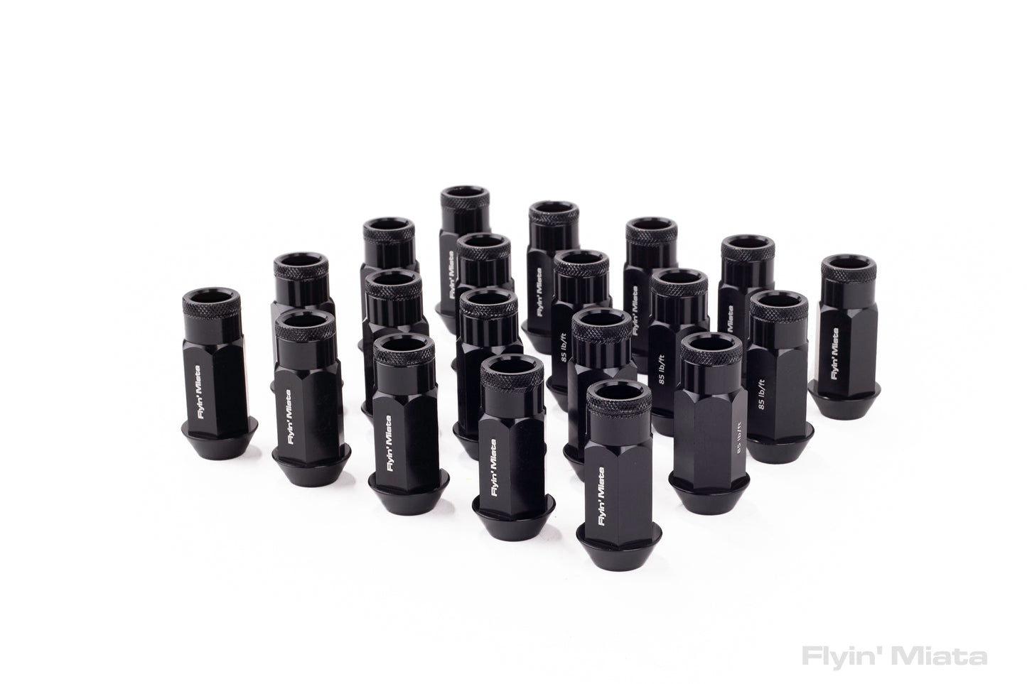 Flyin' Miata hard anodized aluminum lug nut (set of 20)