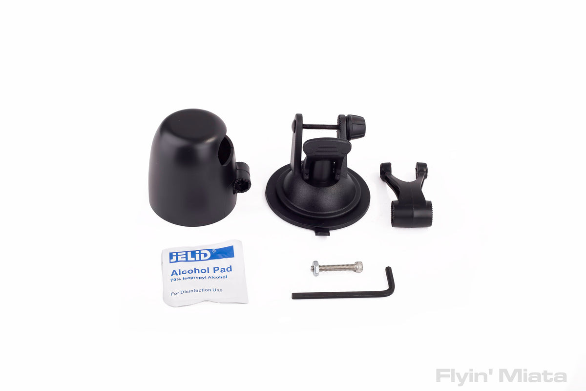 Single gauge pod, suction cup mount – Flyin' Miata
