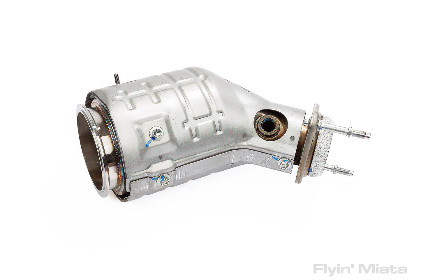 Complete downpipe with new cat for FM NC turbo kit