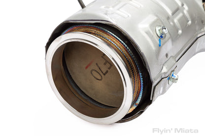 Complete downpipe with new cat for FM NC turbo kit