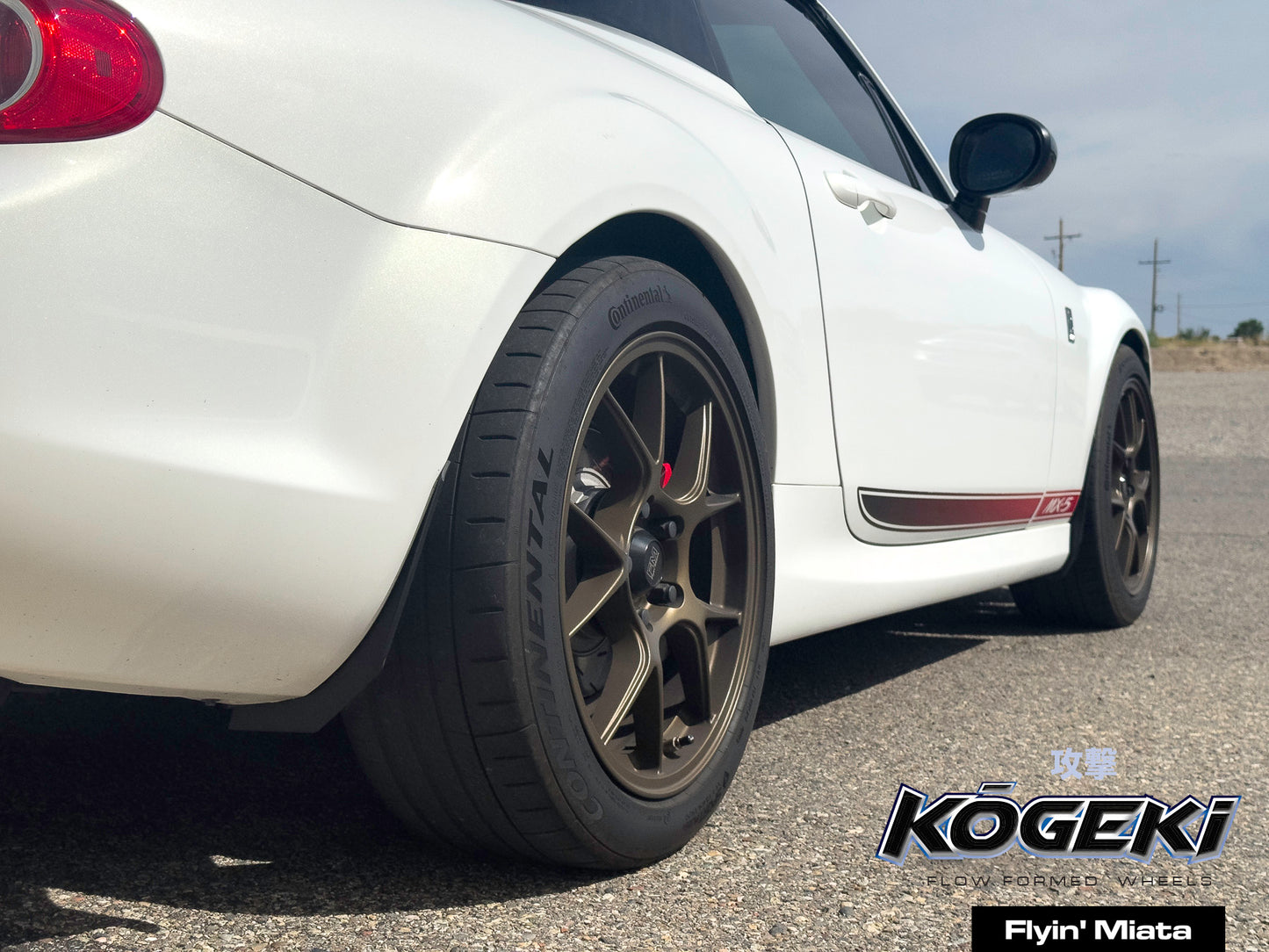 Kōgeki 17x8 flow formed wheel for NC Miata