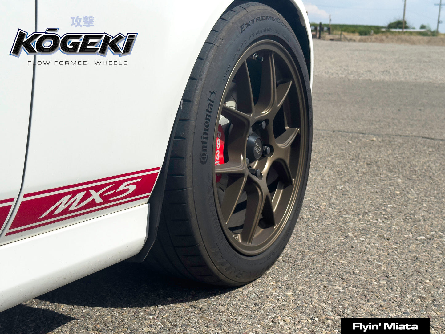 Kōgeki 17x8 flow formed wheel for NC Miata