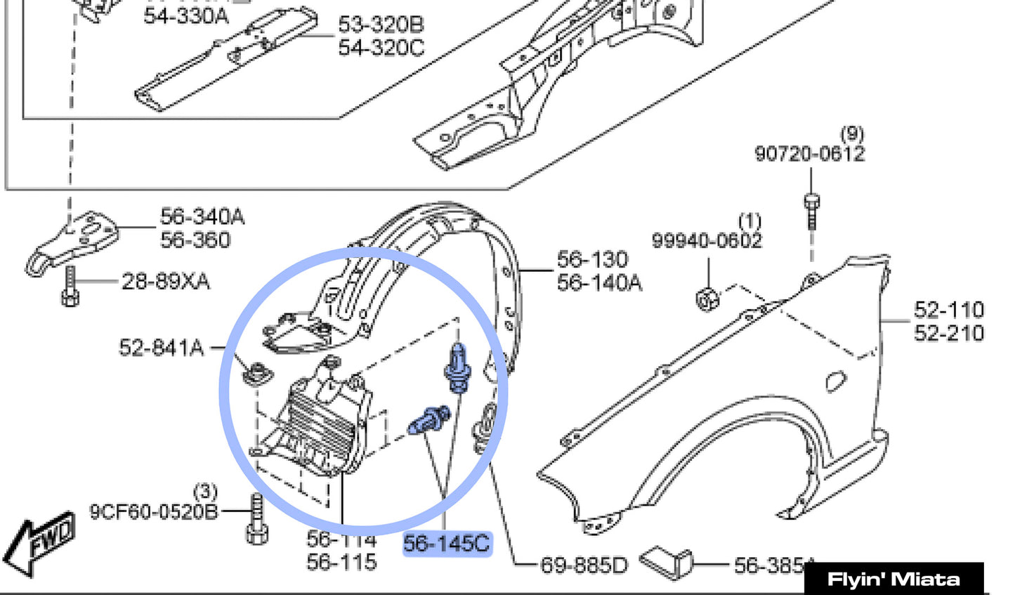 Fender liner retainer
