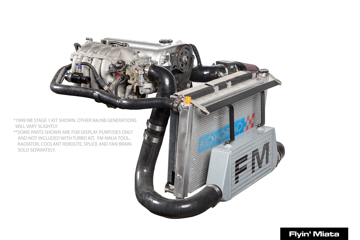 Flyin Miata Stage 1 turbo system for 1996-97 Miatas