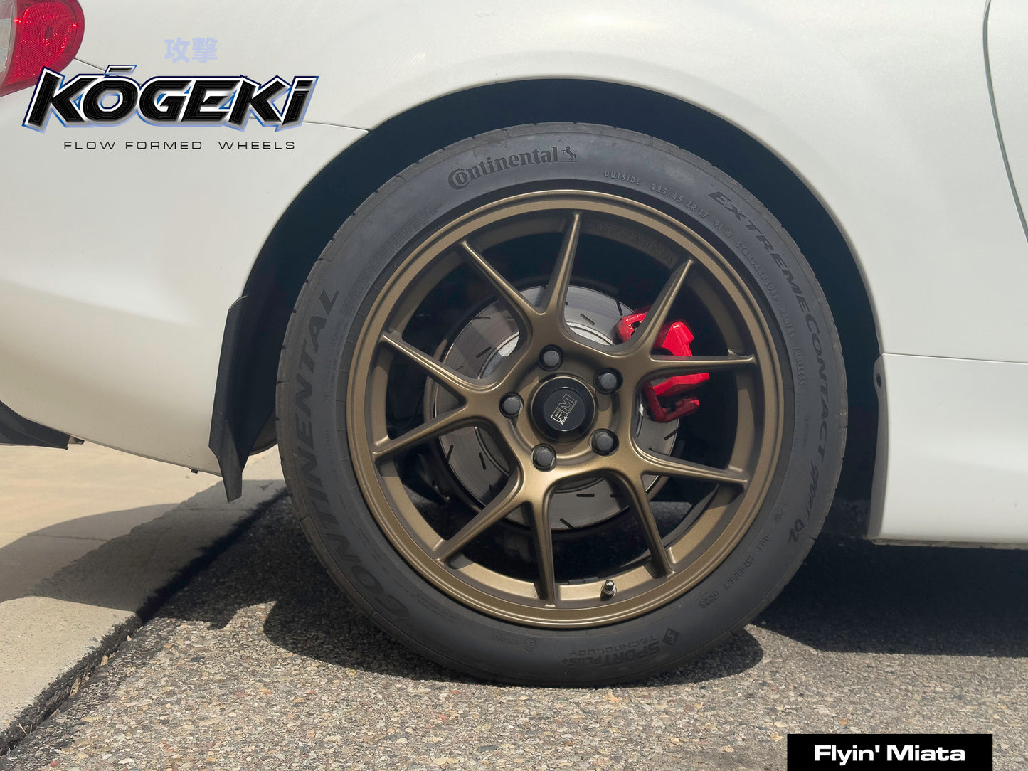 Kōgeki 17x8 flow formed wheel for NC Miata
