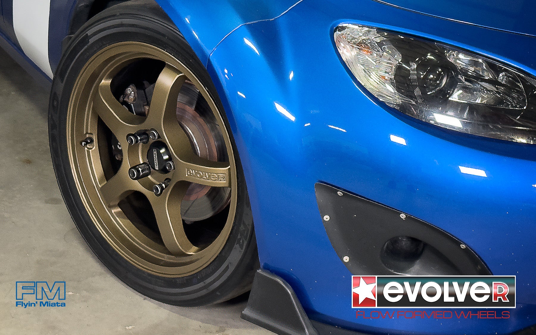 Evolver Evolver 17x8 flow formed wheel for NC