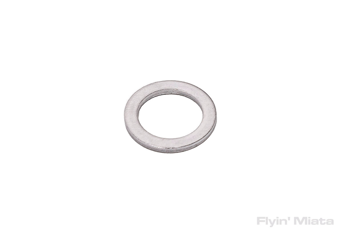 An aluminum crush washer for multiple different drains. Flyin' Miata