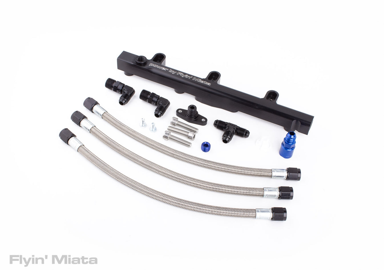 A dual feed rail for high performance and sex appeal! Flyin' Miata