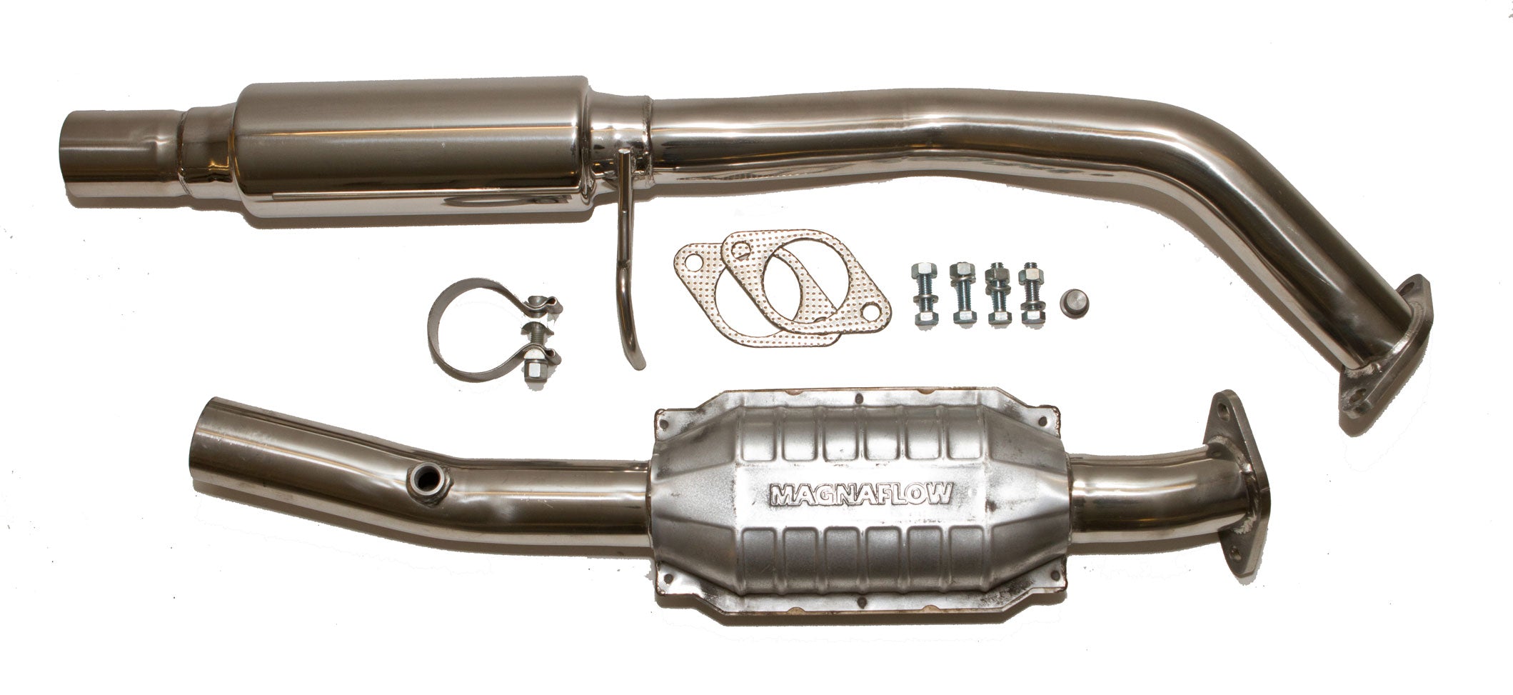 Replacement midpipe and catalytic converter for maximum turbo