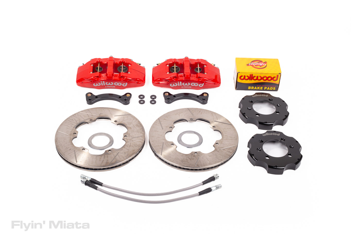 Front-only FM big brake Kit for NA/NB with red 6-piston Dynapro calipers