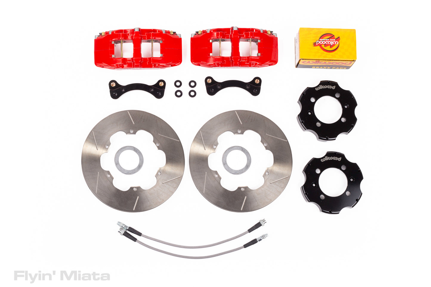 Front-only FM big brake Kit for NA/NB with red 6-piston Dynapro calipers