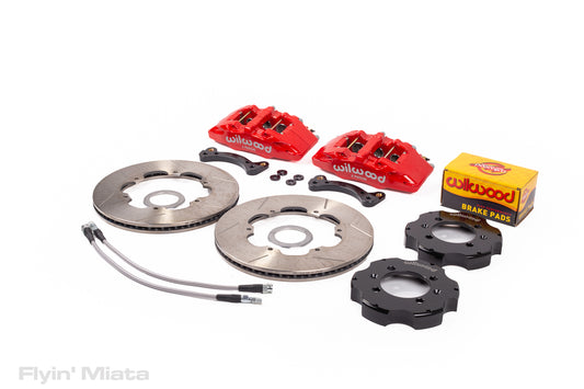 Front-only FM big brake Kit for NA/NB with red 6-piston Dynapro calipers
